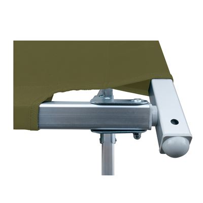 Lit de camp modèle US CAMP pliable 600D avec sac de rangement VERT basic NATURE 54350-OD 2