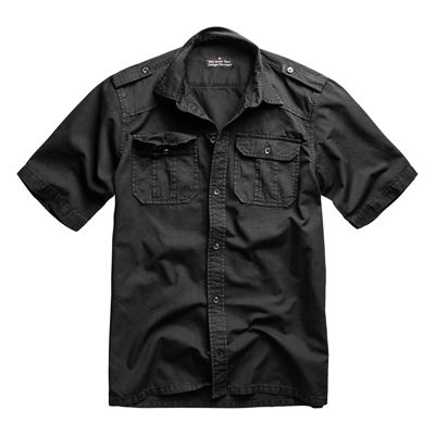 Chemise M65 BASIC à manches courtes NOIRE