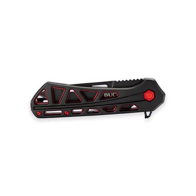 Couteau pliant TRACE OPS tanto NOIR/ROUGE BUCK 0811BKS-B 3