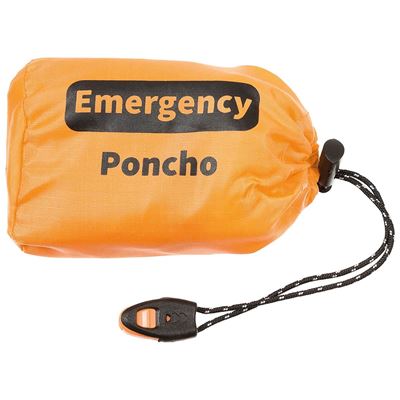 Poncho EMERGENCY ALU ORANGE/ARGENT FOX Outdoor 08250 2