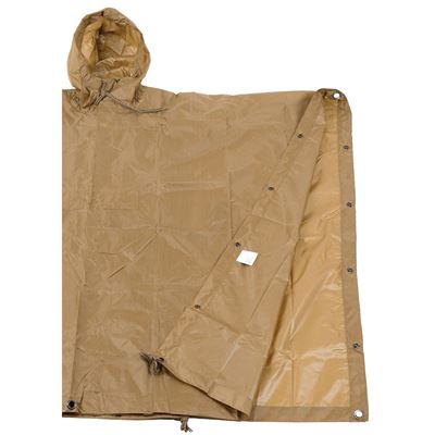 Poncho US rip-stop 144 x 223 cm COYOTE BROWN MFH 08524R 2