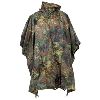 Poncho US rip-stop 144 x 223 cm BW FLECKTARN