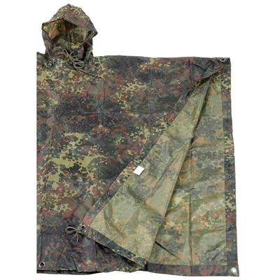Poncho US rip-stop 144 x 223 cm BW FLECKTARN MFH 08524V 2