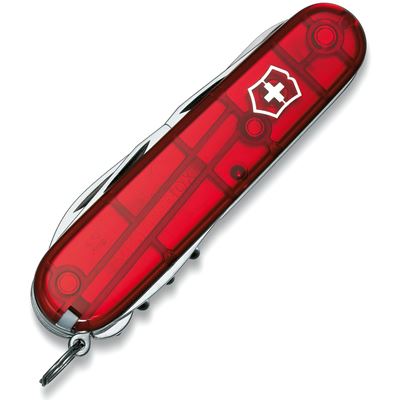 Couteau de poche CLIMBER 91 mm ROUGE transparent
