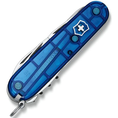 Couteau de poche CLIMBER 91 mm BLEU transparent