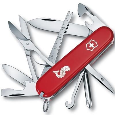 Couteau de poche FISHERMAN 91 mm ROUGE