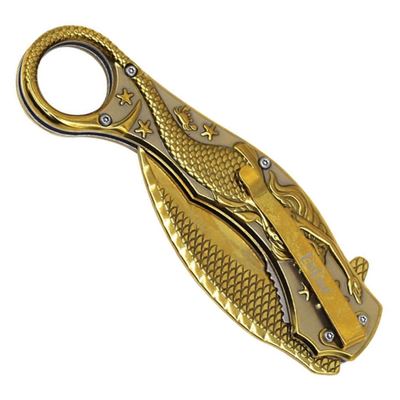 Couteau pliant MERMAID karambit OR ElitEdge 10-A120GD 2