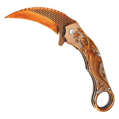 Couteau pliant MERMAID karambit ROSE GOLD