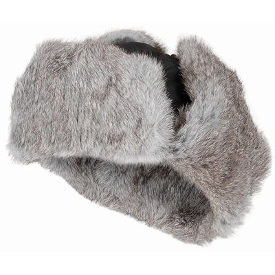 Bonnet d'hiver en fourrure de lapin NOIR MFH 10020 2