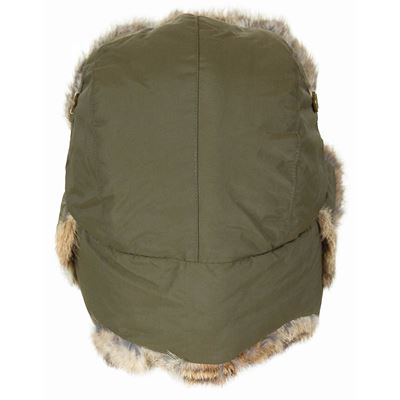 Bonnet d'hiver en fourrure de lapin VERT MFH 10021 3