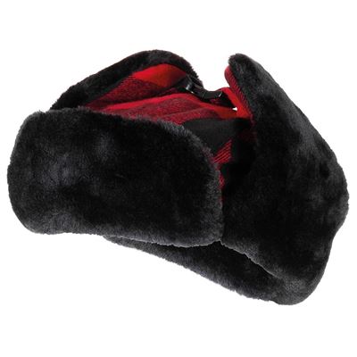 Bonnet à carreaux ROUGE/NOIR FOX Outdoor 10033I 2