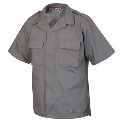 Chemise de service à manches courtes rip-stop GRIS FONCÉ
