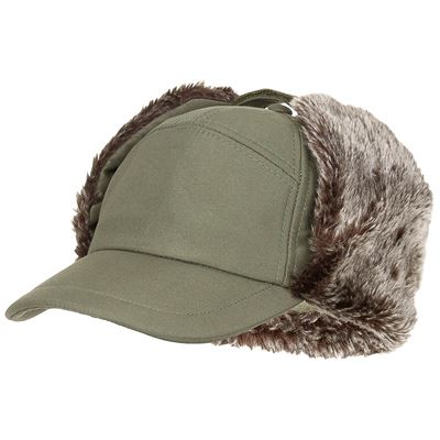 Casquette à visière TRAPPER hiver VERTE