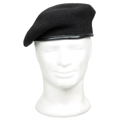 Béret BW en laine NOIR