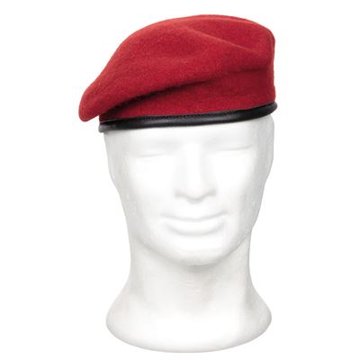 Béret COMMANDO rouge corail