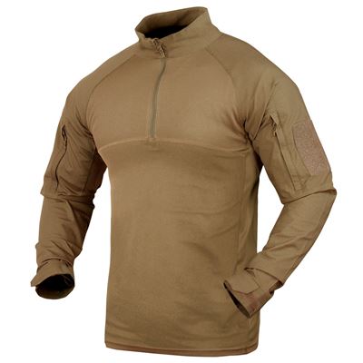Chemise tactique COMBAT avec fermeture éclair TAN