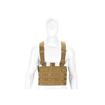 Gilet chest rig MOLLE PALS en tissu léger 600D COYOTE INVADERGEAR 1010737-30 3