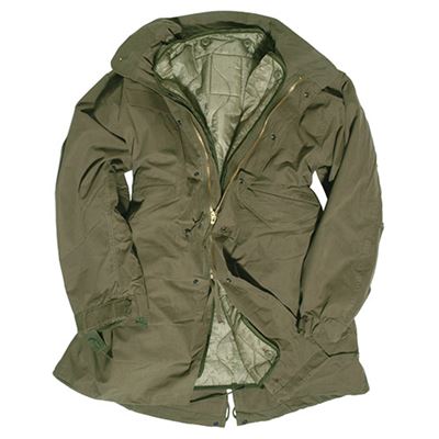Veste US M65 FISHTAIL avec doublure VERTE