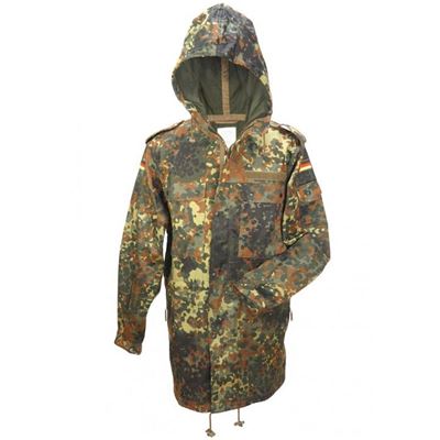 Veste/parka BW de campagne sans doublure FLECKTARN, comme neuve