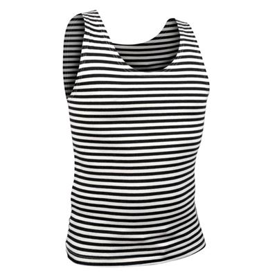 Débardeur MARINE rayé NOIR