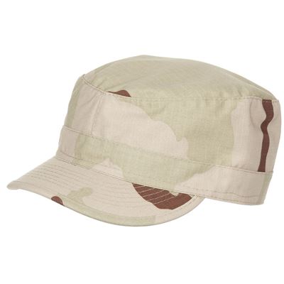 Casquette de campagne US coupe BDU rip-stop 3-COL DESERT