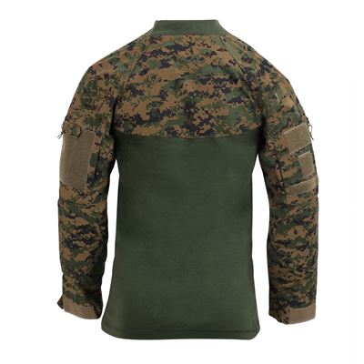 Chemise tactique avec fermeture éclair AIRSOFT COMBAT DIGITAL WOODLAND ROTHCO 10224 3