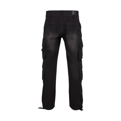 Pantalon en jean Denim CARGO NOIR BRANDIT 1026 2