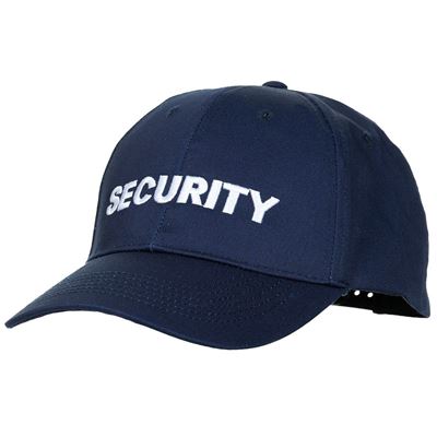 Casquette de baseball brodée SECURITY taille unique BLEUE