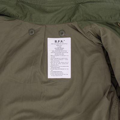 Veste parka modèle américain M-65 H.P.S. NYCO VERTE  1030801 7