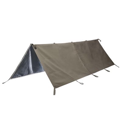 Bâche de bivouac 155 x 275 cm BW SpezKr IRR RAL 7013 vert