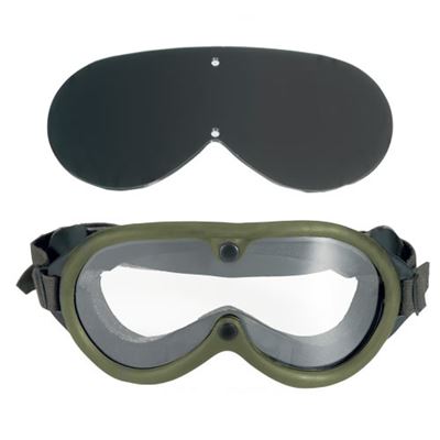 Lunettes tactiques US M44 2 verres dans une boîte VERTS