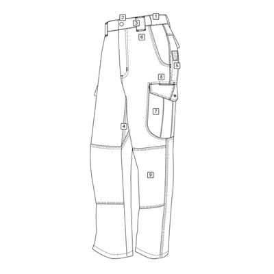 Pantalon 24-7 ASCENT micro rip-stop KHAKI TRU-SPEC 24-7 10360 3