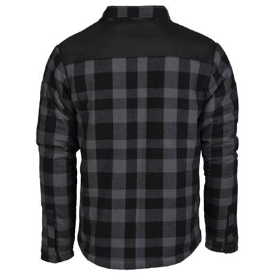 Chemise LUMBER avec fermeture éclair, doublée, NOIRE/GRISE MIL-TEC® 10370508 2