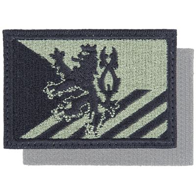 Écusson RÉPUBLIQUE TCHÈQUE + LION rayures obliques combat