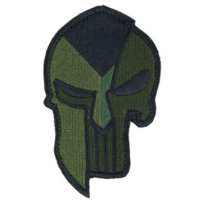 Écusson drapeau tchèque + SPARTAN PUNISHER velcro VERT