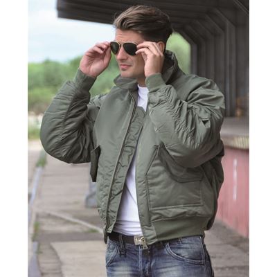Veste pilote CWU BASIC VERTE MIL-TEC® 10404501 2
