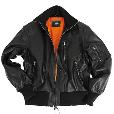 Veste en cuir BW AVIATOR NOIRE