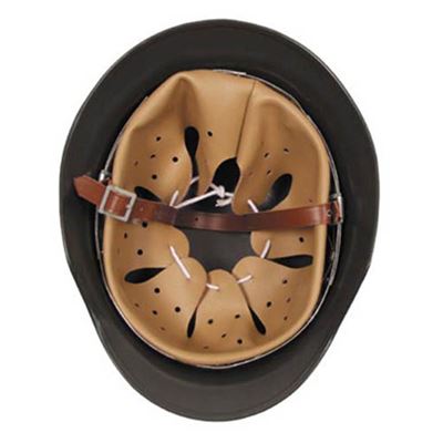 Casque en acier de la Seconde Guerre mondiale avec intérieur en cuir VERT MFH 10553B 2