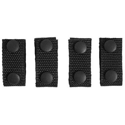 Boucles à fixer à la ceinture NOIR, lot de 4 pièces