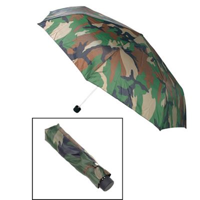 Parapluie pliable avec housse WOODLAND