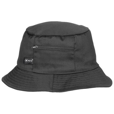 Chapeau de pêcheur avec pochette NOIR