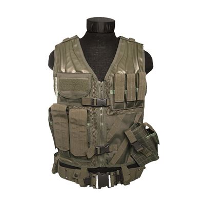 Gilet tactique CROSSDRAW USMC VERT
