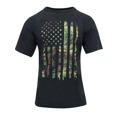 T-shirt DISTRESSED US drapeau WOODLAND