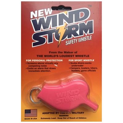 Sifflet WINDSTORM™ en plastique ROSE