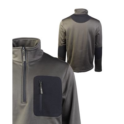 Sweat-shirt THERMO-FLEECE ¾ ZIP VERT MIL-TEC® 10817001 2