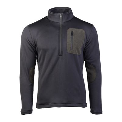 Sweat-shirt THERMO-FLEECE ¾ ZIP NOIR