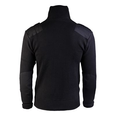 Pull en laine à longue fermeture éclair et poche NOIR MIL-TEC® 10820002 2