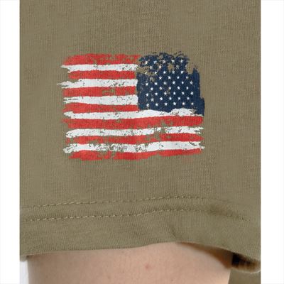 T-shirt motif USA crâne barbu COYOTE BROWN ROTHCO 10822 2