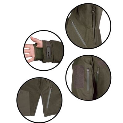 Veste polaire avec membrane TPU PLUS VERTE MIL-TEC® 10855601 2