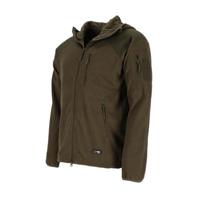 Sweat à capuche zippé en molleton DELTA VERT AB 10857001 6